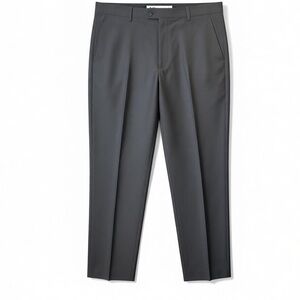 Renoir Men's Non-Pleat Trousers - Grey 36x32